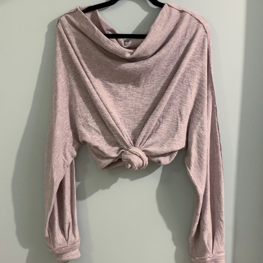 Free people lavender long sleeve top